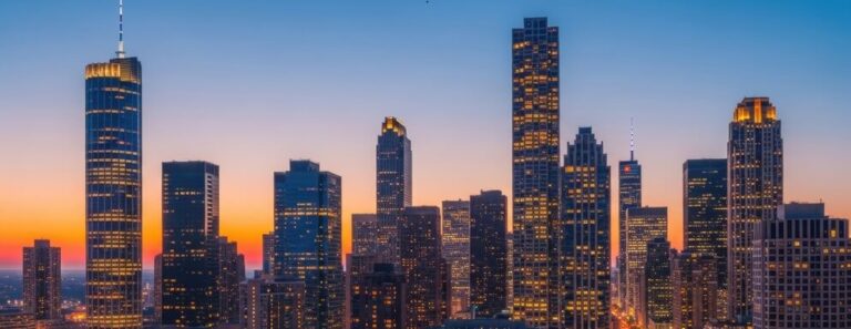 image of Atlanta skyline at dusk